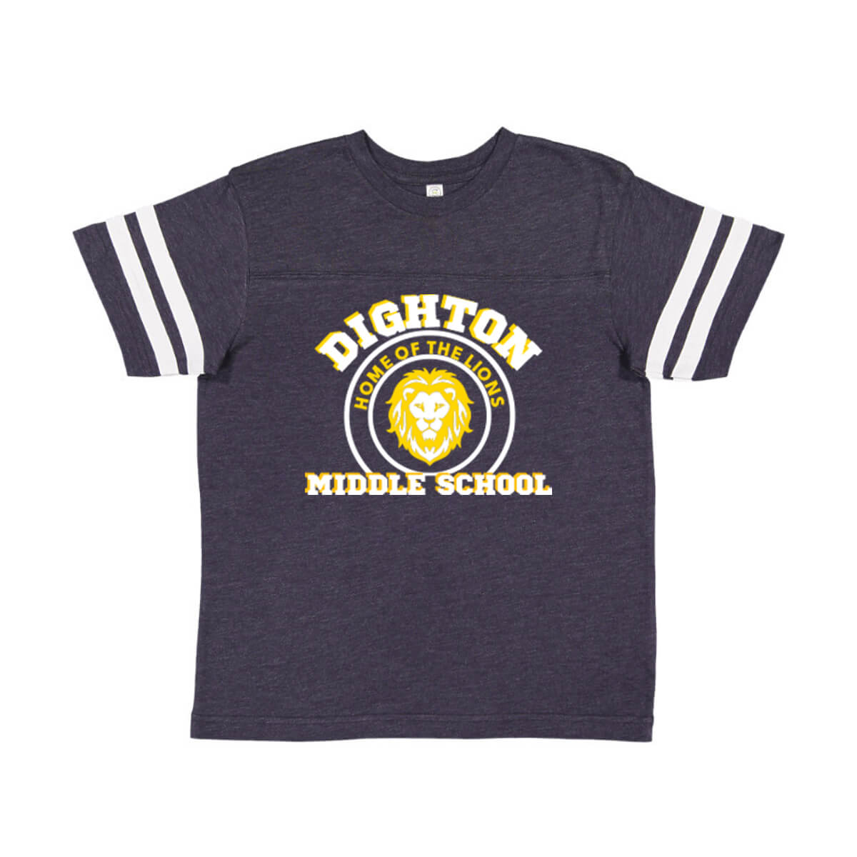 DMS Lion Navy Varsity T-shirt T3808