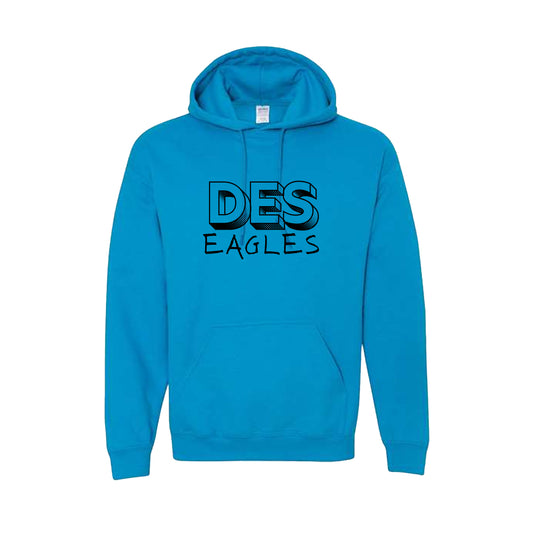 DES Sapphire Blue Hoodie Sweatshirt SW3802B