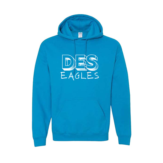 DES Sapphire Blue Hoodie Sweatshirt SW3802W
