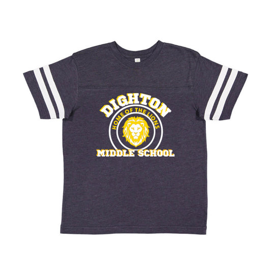 DMS Lion Navy Varsity T-shirt T3808